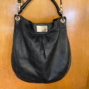 Marc by Marc Jacobs Hobo bag, black pebbled leather gold hardware